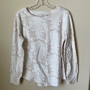 🆕 (LOFT) Soft Pink w/ Cream Lace Details Long NWT
